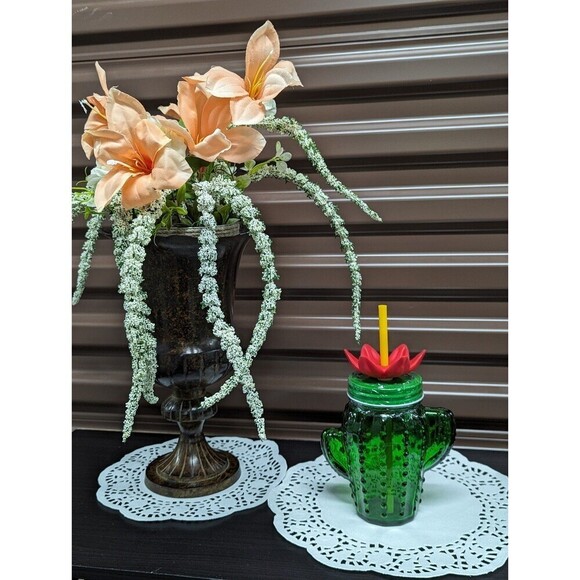 Cactus Margarita Bundle of Two 1- cactus tumbler 1- margarita glass - Picture 9 of 11